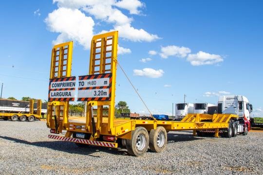 Prancha Carrega Tudo Agrícola 2 Eixos Amarela 