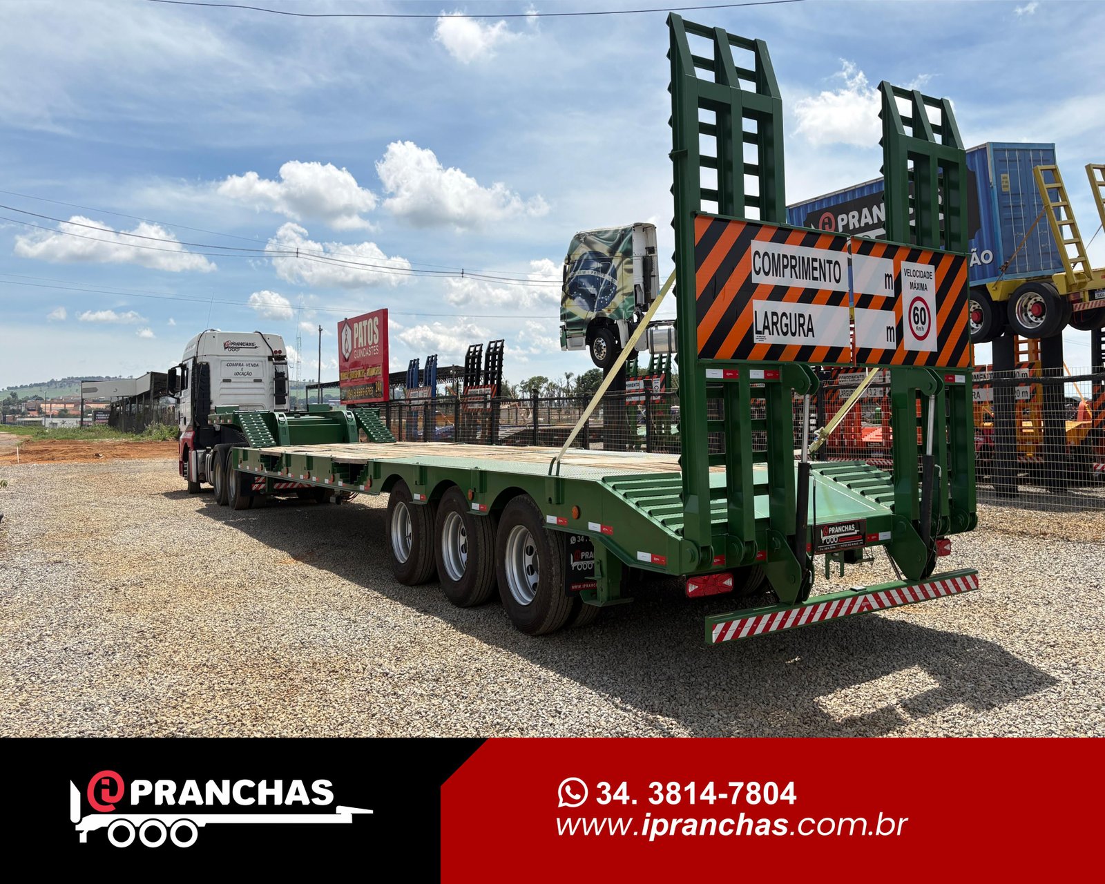 Prancha Carrega Tudo Reta Agrícola iPranchas 2026 Verde